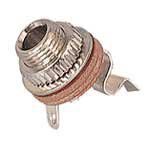 JACK,DC POWER,FEMALE 3.5mm,SOLDER TERMINALS,PANEL MOUNT,15.5x5.9M