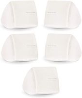 Theater Solutions TS30W Mountable Indoor Speakers White Bookshelf 5 Piece Pack