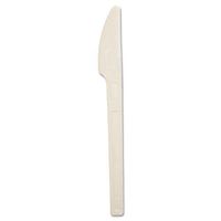NatureHouse Compostable Cutlery, Plant Starch/Oil Knife, 6" Length, 100/Pack