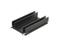 CUI Inc HSE-B20250-045H HSE Series 50 x 30 x 12 mm 4.05°C/W Black Anodized PC Pin TO-220 Heatsink - 25 item(s)