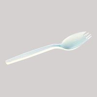 Imports Medium Weight Spork White, Polypropylene | 1000/Case