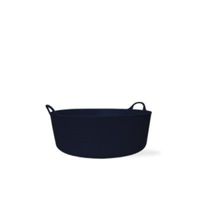 (2 Tubs) 3.9 Gallon Black Small Shallow Gorilla Tub