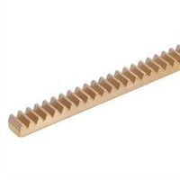 Gear rack made of brass Ms58 module 0.3 tooth width 2mm height 4mm length 250mm