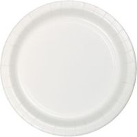 White 10.5 inch Paper Plates 24 pc