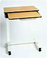 Executive Split-Top Overbed Table Quartered Oak Split-Top - Model 920523