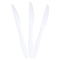 BioGreenChoice Compostable Cornstarch, CPLA Disposable Knife 6in | Microwave Safe, Biodegradable & Compostable Knife | CPLA Disposable Knife for Wedding, Catering & Parties | Pack of 1000 (6 inches)