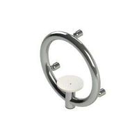 Invisia 2-in-1 Soap Dish with Integrated Circular Grab Bar: Polished Chrome