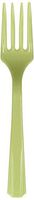 Amscan 4549.115 Premium Plastic Forks, 20 pieces, Leaf Green