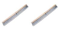Boardwalk 20436 Floor Brush Head, 3" Gray Flagged Polypropylene, 36" (2-(Pack))