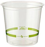 World Centric's 100% Biodegradable, 100% Compostable Clear 24 Ounce PLA Round Deli Containers (Case of 500) …