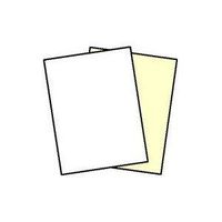250 Sets, NCR Paper, 5887, Collated 2 Part (White, Canary), Letter Size Carbonless Paper Appleton