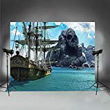 FiVan Photography Backdrops for Summer Pictures Family Party Decoration Children PirateTheme Photos Background FT5485
