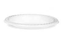 [400 Count] Basix Disposable 6 inch White Plastic Appetizer Plates, Microwavable, Great For Events, Home, Office, Wedding, Parties, or Everyday Use, 4 Packs