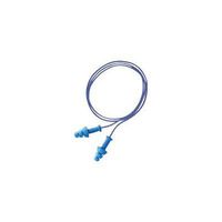 Howard Leight by Honeywell Multiple Use SmartFit 3-Flange TPE (Thermoplastic Elastomer) Molded Corded Earplugs With Blue Nylon Cord (1 Pair Per Poly Bag, 100 Pair Per Box)