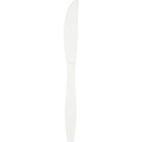 Club Pack of 600 White Premium Heavy-Duty Plastic Party Knives