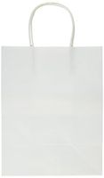 Super Z Outlet Paper Gift Bags with Handles 8" x 10.25" x 4.25" for Arts & Crafts Projects, Coloring, Birthdays, Shopping, Presents (13 Pack) (White)