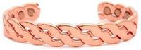 Copper Magnetic Bracelet Twisted Design 6 Magnets