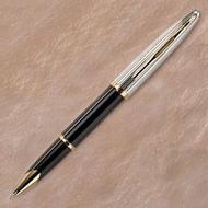 Carene Deluxe Roller Ball Pen, Black Laquer Barrel, Fine Point