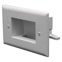 Datacomm Cables, Inc - Datacomm 1 Socket Cable Faceplate - 1 Socket(S) - White "Product Category: Rack & Cabling/Faceplates & Mounting Boxes"