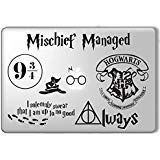 Harry Potter laptop decal set. Customizable for all macbook pro and other laptops