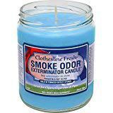Smoke Odor Exterminator 13oz Jar Candles (Clothesline Fresh, 3)