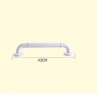 Bathroom safety rails Handrail, Wall-mounted Bathroom Home Hotel Creative Fashion Elderly/pregnant Woman Stainless Steel Plastic Non-slip Handrail, White/yellow, 4 Sizes