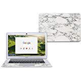 Mightyskins Skin Compatible with Acer Chromebook 14" Cb3-431 - White Marble | Protective, Durable, and Unique Vinyl Decal Wrap Cover | Easy to Apply, Remove, and Change Styles | Made in The USA