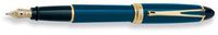Aurora Ipsilon Deluxe Blue w/ Gold Trim Broad Point Fountain Pen - AU-B12B-B