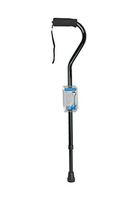 Blue Jay An Elite Healthcare Brand Offset Handle Cane Walking Stick with Ergonomic Handle | Soft Foam Grip Height Adjustable Walking Device | Mobility Aids