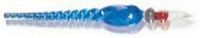 J. Herbin H212/12 Glass Pen 7 1/2" Light Blue Tapered Spiral Handle Frosted Glass