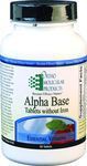 Ortho Molecular Products Alpha Base Tablet Without Iron, 90 Count