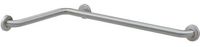 Bobrick 5837.99 Stainless Steel Two-Wall Tub/Shower Toilet Compartment Grab Bar with Snap Flange, Peened Gripping Surface Satin Finish, 1-1/4" Diameter x 36" Width x 54" Depth