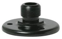 Atlas AD12BE Surface Mount Male Mic Flange 5/8"-27 Thread, Ebony