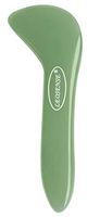 Jade Gua Sha Scraping Massage Tool | 100% Natural Hand Made Great GuaSha Board for ASTYM, Myofascial Release | Reduce Muscles Soreness, Relax Joints, Trigger Point Massage (L)