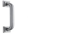 Jaclo 2724-DP-PCH Grab Bar with Contemporary Square/Diamond Flange, Polished Chrome, 24"