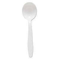 SCCGBX8SW - Heavyweight Polystyrene Soup Spoons, White, Guildware Design, 100/box