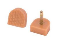 High Heel Tips Replacement Dowels (6 Pair) - Beige/Tan, Large