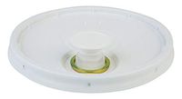 Hudson Exchange Lid with Spout and Gasket for 3.5, 5, 6, and 7 gal Buckets, HDPE, White, 60 Pack