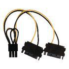 Internal Power Cable 2x SATA 15-Pin Male - PCI Express Female 0.15 m