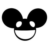 Deadmau5 Logo - Vinyl 4" wide (color: BLACK) decal laptop tablet skateboard car windows sticke