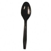 Boardwalk® Full-Length Polystyrene Cutlery TEASPOON,STYRENE,1M/CT,BK (Pack of2)