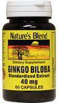 Ginkgo Biloba 40 mg 60 Caps by Nature's Blend