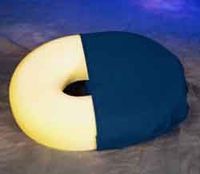 Foam Donut Molded Cushion with hole in center to relieve discomfort Size Small 14" Navy Color
