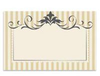 Flourish Stripe Gift Note Cards with Envelopes and Gold Seal -25pack Set