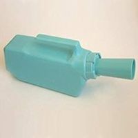 Spill Proof Male Urinal Aqua Color