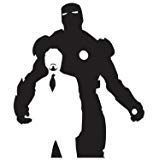 Iron Man Tony Stark Vinyl Decal Sticker | Cars Trucks Vans Walls Laptops Cups | Black | 5.5 X 4.6 Inch | KCD1215