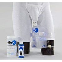 Afex Management System for Male Incontinence with High Receptacle Recommended for Active Daytime use Large Waist