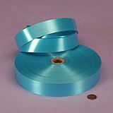 Krafty Klassics 1 Roll of Satin Finish Poly Ribbon (1 1/4"x 250 Yds, Turquoise)