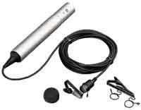 Sony ECM55B Electret Condenser Lavalier Microphone, Black