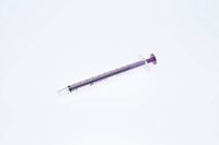 Reusable Syringe w/Purple Plunger, 1ml, Oral Tip, Individually Packed, Sterile